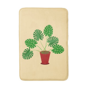 Mütter Day Monstera Pflanze Badematte