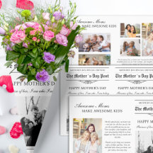 Mütter Day Newspaper Blume Bouquet