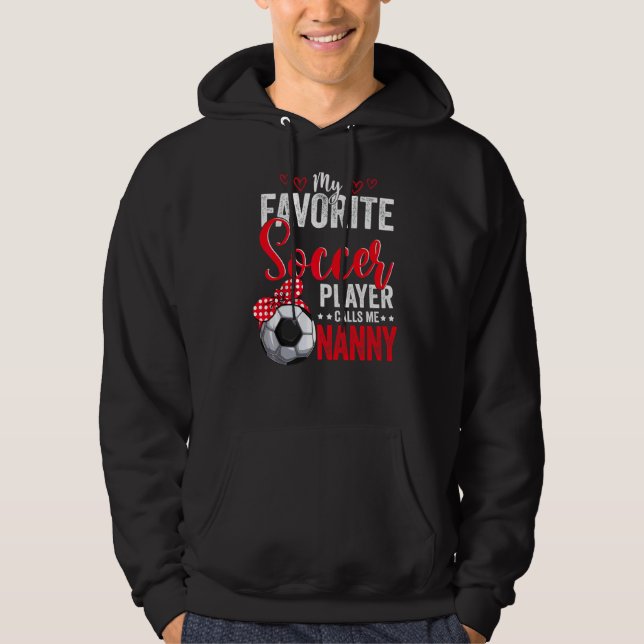 Mütter Day Soccer Player Kindermädchen American Sp Hoodie (Vorderseite)