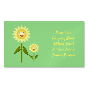 Mütter Day Sunblumen Custom Magnetische Visitenkarte