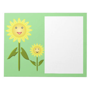 Mütter Day Sunblumen Notizblock