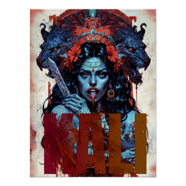 Mutter der Befreiung Kali Poster (Vorderseite)