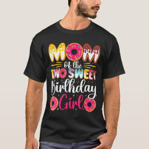 Mutter der beiden süßen Geburtstagsmädchen-Donut 2 T-Shirt