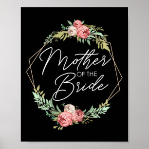 Mutter der Blume Braut und Bräutigam Weddin Poster
