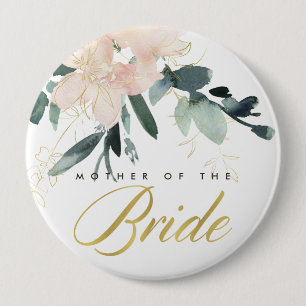 MUTTER DER BLUSH GOLD FLORAL WATERCOLOR MUTTER DER BUTTON