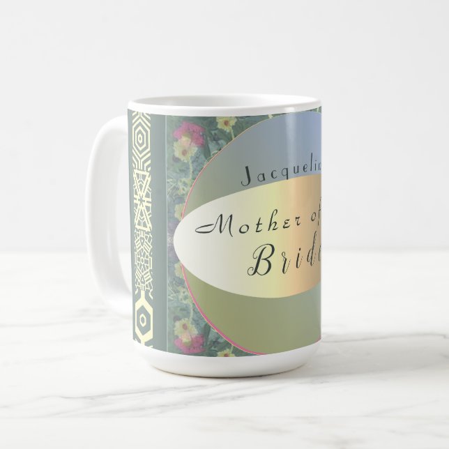 "Mutter der Braut/Bräuche" Kaffeetasse (Vorderseite Links)