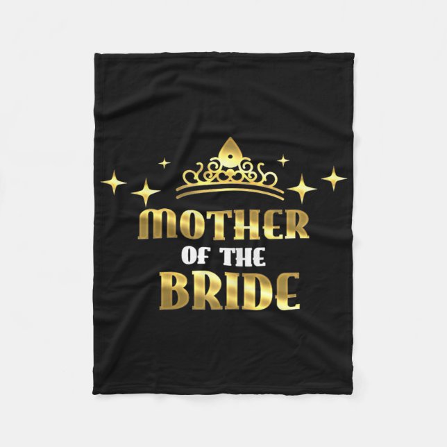 Mutter der Braut Coole Hochzeit Junggesellinnenabs Fleecedecke (Vorderseite)