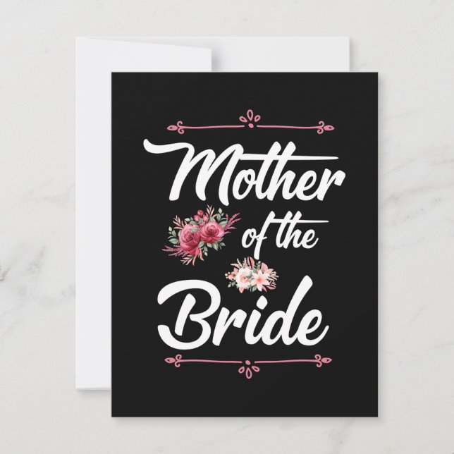 Mutter der Braut Dankeskarte (Vorderseite)