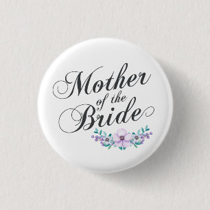 Mutter der Braut, die Button-Knopf Wedding ist Button
