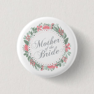 Mutter der Braut, die   Button-Knopf Wedding ist Button