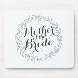 Mutter der Braut einfache blumenreiche Hochzeit Mo Mousepad