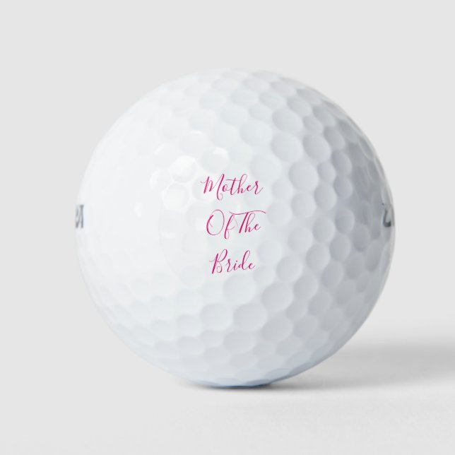 Mutter der Braut elegantes Geschenk rosa Niedlich Golfball (Vorderseite)