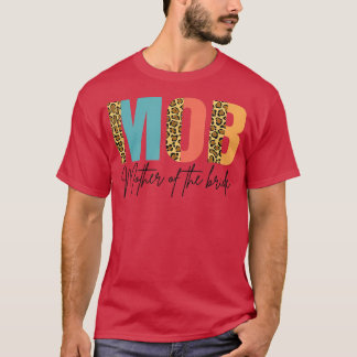 Mutter der Braut Halbleopard Print Wedding Ann T-Shirt