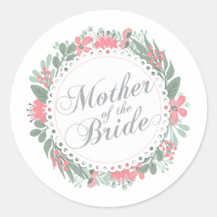 Mutter der Braut Hochzeit   Aufkleber Siegel
