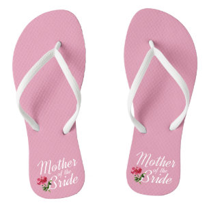 Mutter der Braut Hochzeit Kalligrafie Flip Flops