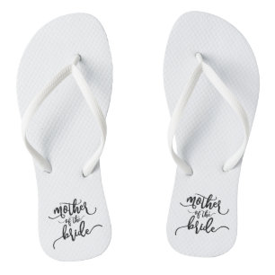 Mutter der Braut Hochzeitkalligrafie Flip Flops