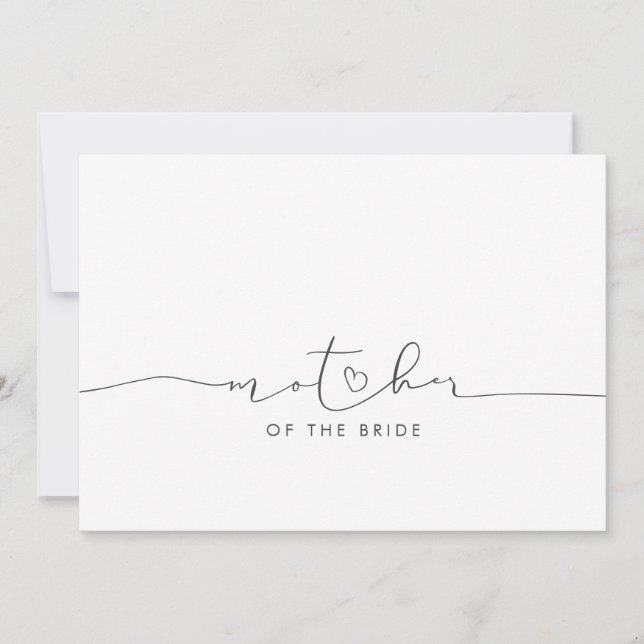 Mutter der Braut Hochzeitserklärung (Vorderseite)