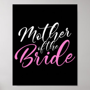Mutter der Braut Matching Wedding Party Poster