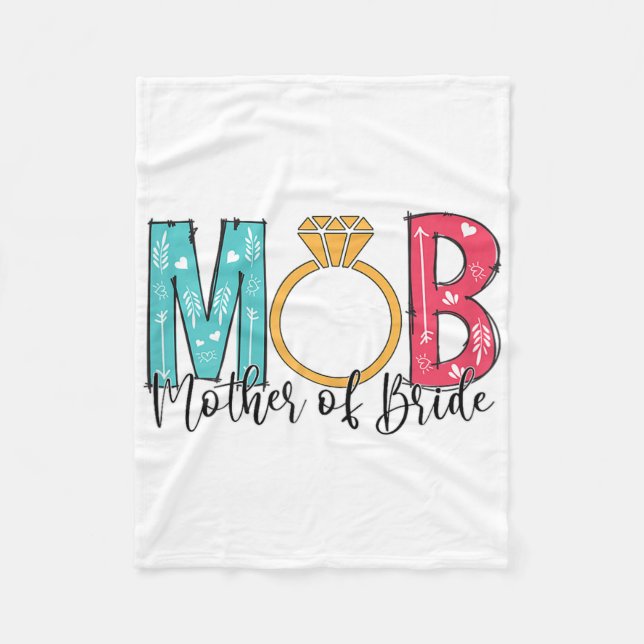 Mütter der Braut Mob Mog Bachelorette Pa Fleecedecke (Vorderseite)