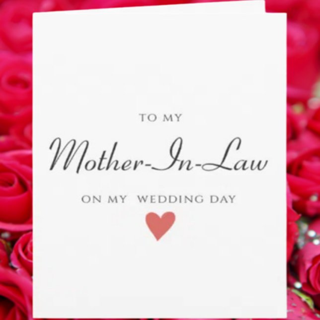 Mütter der Braut oder des Bräutigams, Danke, Hochz Karte (Von Creator hochgeladen)