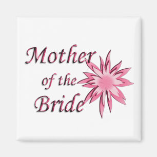 Mutter der Braut rosa Magnet