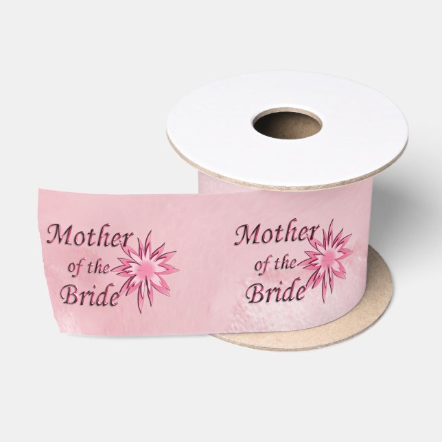Mutter der Braut rosa Satinband (Spule)