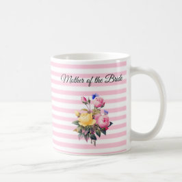 Mutter der Braut Rose Bouquet personalisierte Mug Kaffeetasse