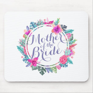 Mutter der Braut-tropischen Hochzeit Mousepad
