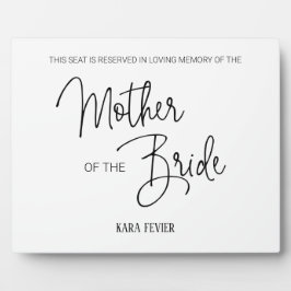 Mutter der Braut vorbehaltene Studentenverheiratun Fotoplatte