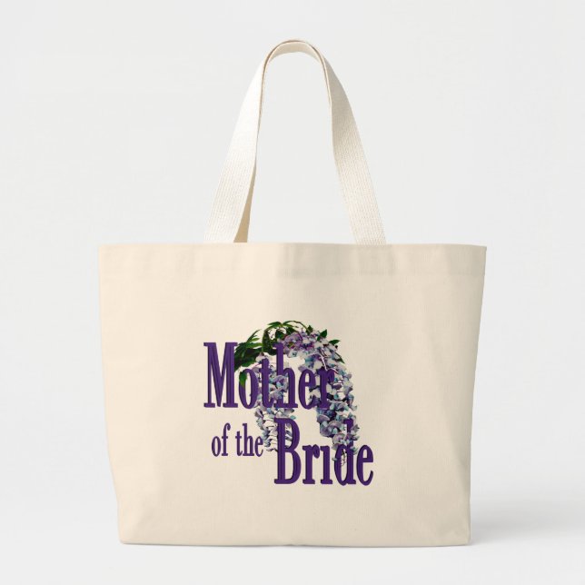 Mutter der Braut/Wisteria Wedding Jumbo Stoffbeutel (Vorne)