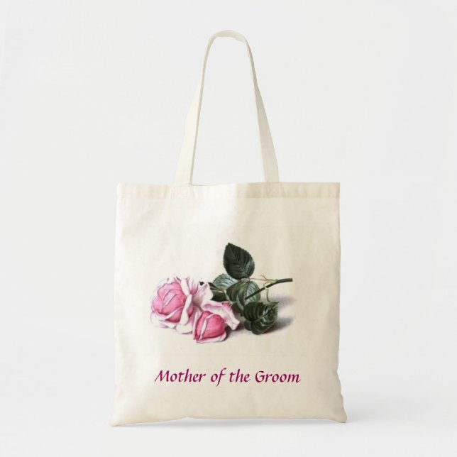 Mutter der Bräutigam-Rosa-Rosen-Tasche Tragetasche (Vorne)