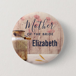 Mutter der Brautmilch kann Hochzeit Button