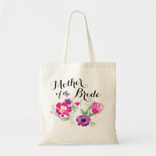 Mutter der Brautwatercolor-Blumen-Tasche Tragetasche