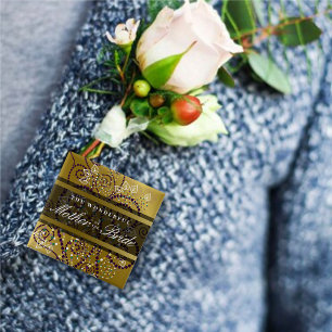 MUTTER DER BRIDE Boho Spirals Wedding Button