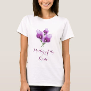 Mutter der Bride Floral Lila Calla Lily T-Shirt