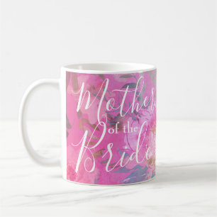 Mutter der Bride Floral Pink Moderne Kaffeetasse