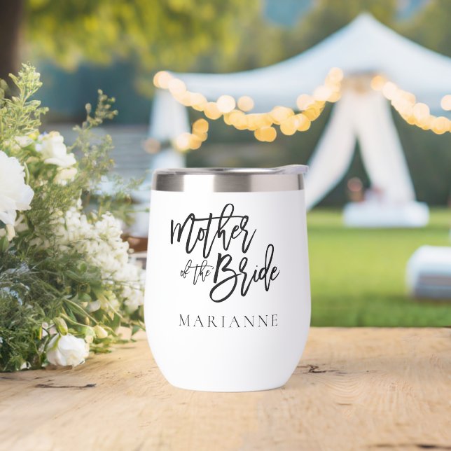 Mutter der Bride Geschenkname Schwarze Kalligraphi (Hochzeit)