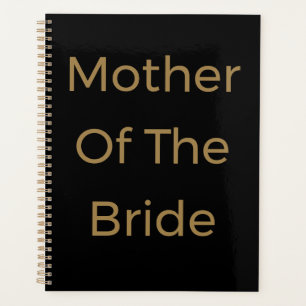 Mutter der Bride Gold Black Hochzeitsgeschenk Gefa Planer