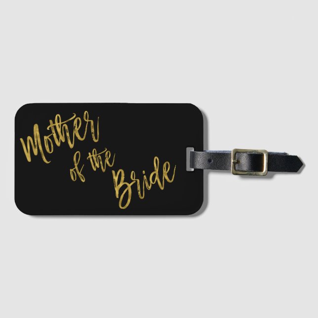 Mutter der Bride Gold Foil Gepäcktasche Gepäckanhänger (Vorderseite (Horizontal))