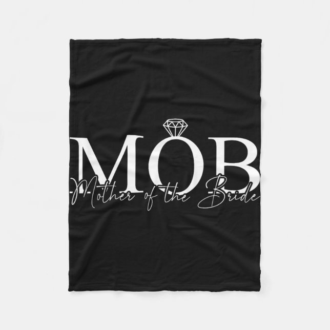 Mutter der Bride Mob Wedding Mama Mama Niedlich Br Fleecedecke (Vorderseite)