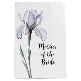Mutter der Bride Modern Lavender Iris Hochzeit Mittlere Geschenktüte