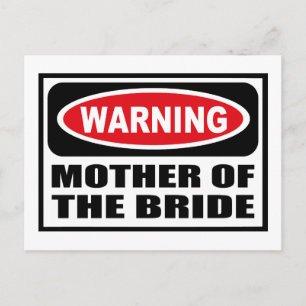 MUTTER DER BRIDE-Postkarte warnen Postkarte