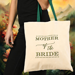 Mutter der Bride Script Green Tote Tag Tragetasche