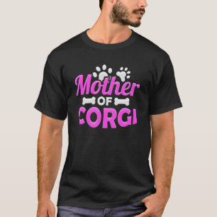 Mutter der Corgi-Liebe Corgi Corgi Pfoten Knochen T-Shirt