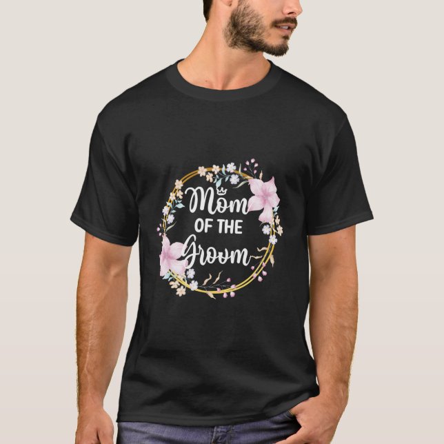 Mutter der Dusche Hochzeitsgroom-Mama T-Shirt (Vorderseite)