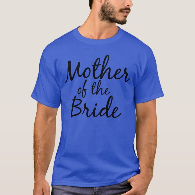 Mutter der Familie Bride Cursive T-Shirt (Vorderseite)