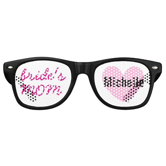 Mutter der Gastgeschenk Hochzeit Black Pink A04 Partybrille (Vorderseite)