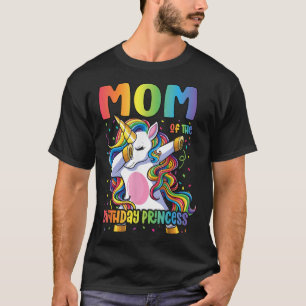 Mutter der Geburtstagsprinzessin Mom Dabbing Einho T-Shirt