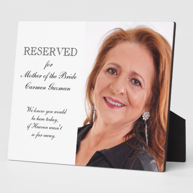 Mutter der Gedenkstätte des Fotos Braut Hochzeit Fotoplatte (Seite)