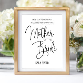 Mutter der Gedenkstätte für die Braut Poster